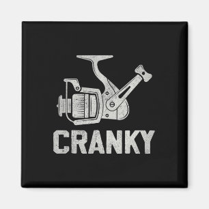 Imã Isca de pesca Crank Bait Cranky Engraçado Peixe