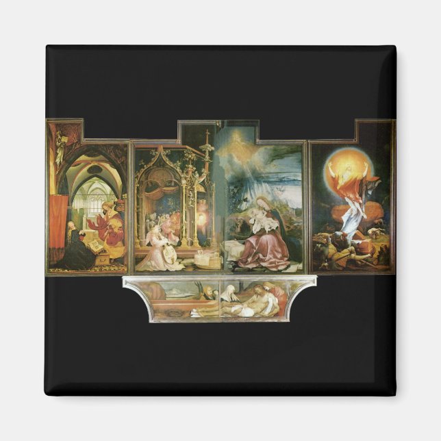 Imã Isenheimer Altar, Mathis Gothart Grünewald (Frente)