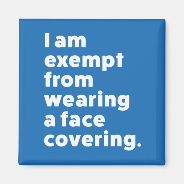 Imã Isento de Vestir uma cobertura de rosto (Frente)