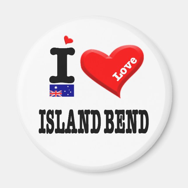 Imã ISLAND BEND - I Love (Frente)