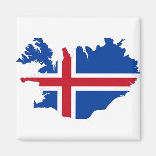 Imã Islândia É mapa da bandeira de Ísland