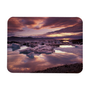 Ímã Islândia, Lagoa Jokulsarlon, Paisagem