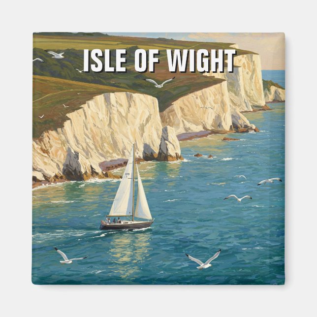 Imã Isle of Wight England Viagem (Frente)