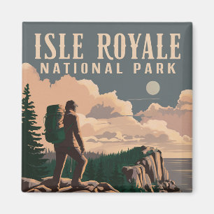 Imã Isle Royale National Park Backpacking Viagem Art
