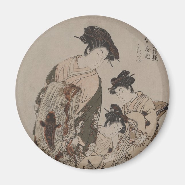 Imã Isoda Koryusai - Impressão Japonês (Frente)