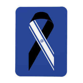 Ímã Israel banha a bandeira negra da fita azul