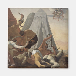 Imã Israelites afligidos com a serpente de bronze