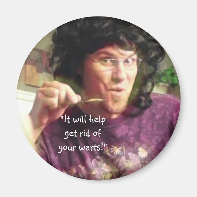 Imã "Isso Ajudará A Se Livrar De Suas Verrugas!" (Frente)