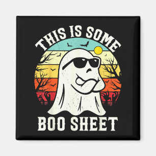 Imã Isso É Alguma Folha de Boo Fantasma Retro Hallowee