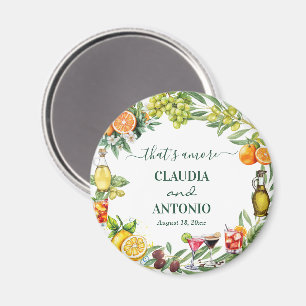Imã Isso É Amore Favor de Casamento de Cítricos Italia