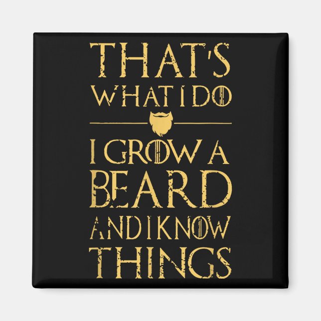 Imã Isso é o que eu faço eu cultivo uma barba e eu sei (Frente)