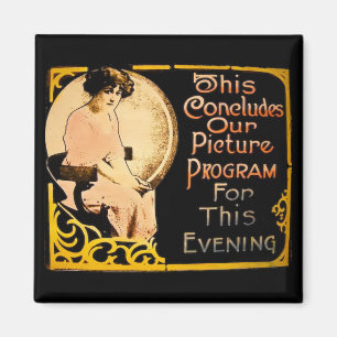 Imã Isto conclui nosso programa da imagem - vintage