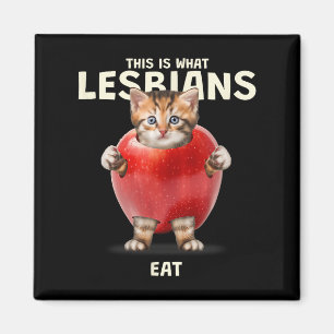 Imã Isto É O Que As Lésbicas Comem - Gráfico De Gatos 