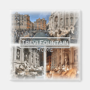 Imã IT1505 Europa, Itália, Roma, Trevi Fountain, gelad