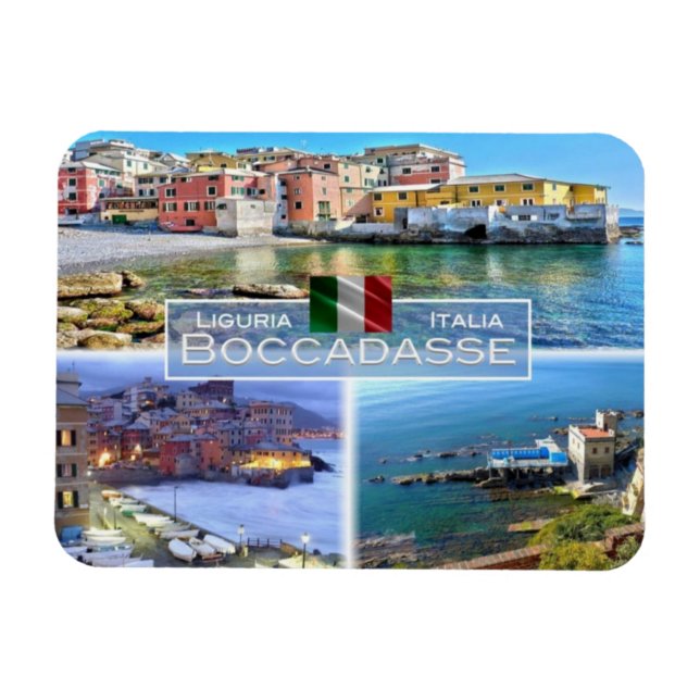 Ímã IT Itália - Boccadasse - (Horizontal)