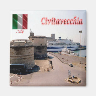 Imã IT-Itália-Civitavecchia-The Port & Forte Michelan