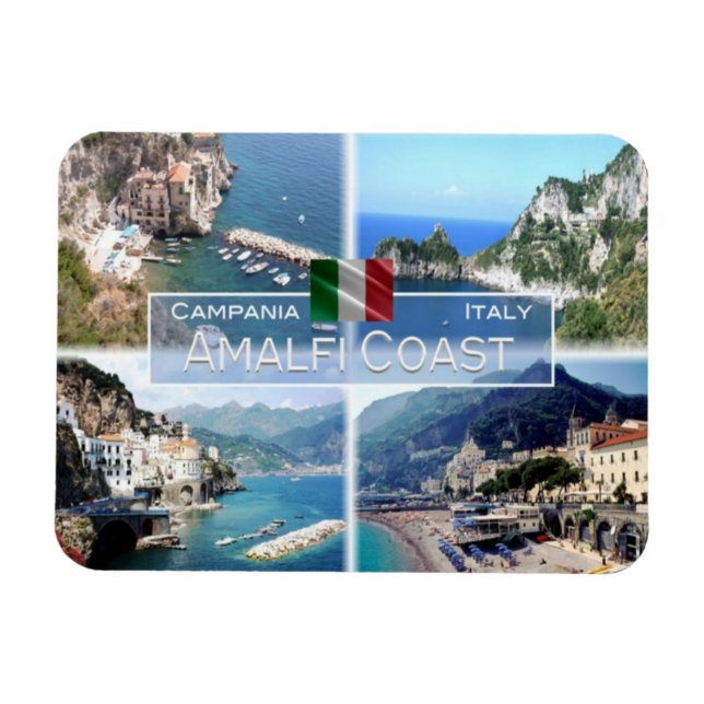 Ímã IT Itália - Costa Amalfi - (Horizontal)
