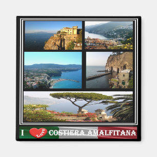 Imã IT - Itália - Costa Amalfi - I Love - Collage