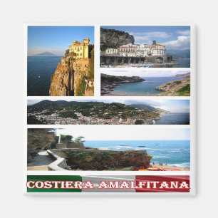 Imã IT - Itália - Costa Amalfi - Mosaico - Colagem