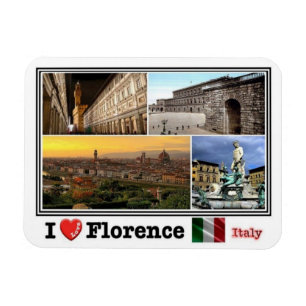 Ímã IT Itália - Florence Itália - I Love Mosaic -
