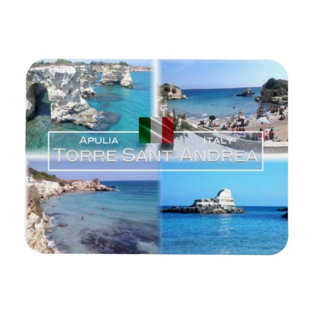 Ímã IT Itália - Gallipoli - Torre Sant'Andrea - Salent (Horizontal)