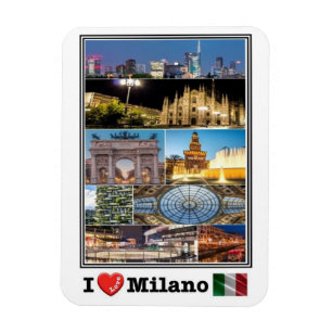 Ímã IT Itália - Milano - Eu Amo Mosaico -