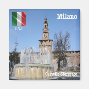Imã IT - Itália - Milão Milano - Fonte do Castelo de