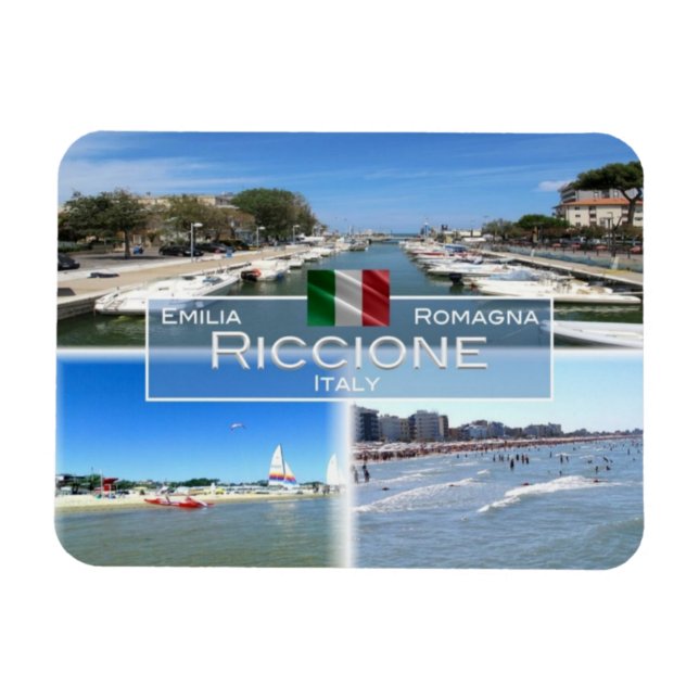 Ímã IT Itália - Riccione - (Horizontal)