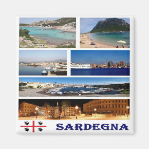 Imã IT - Itália - Sardenha - Collage Mosaic