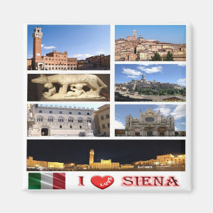 Imã IT - Itália - Siena - I Love - Collage