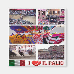 Imã IT - Itália - Siena - Il Palio-I Love Collage