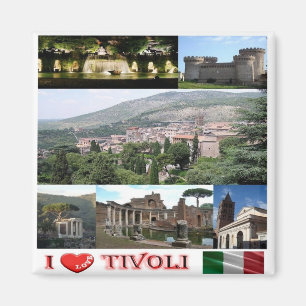 Imã IT - Itália - Tivoli - I Love - Collage Mosaic