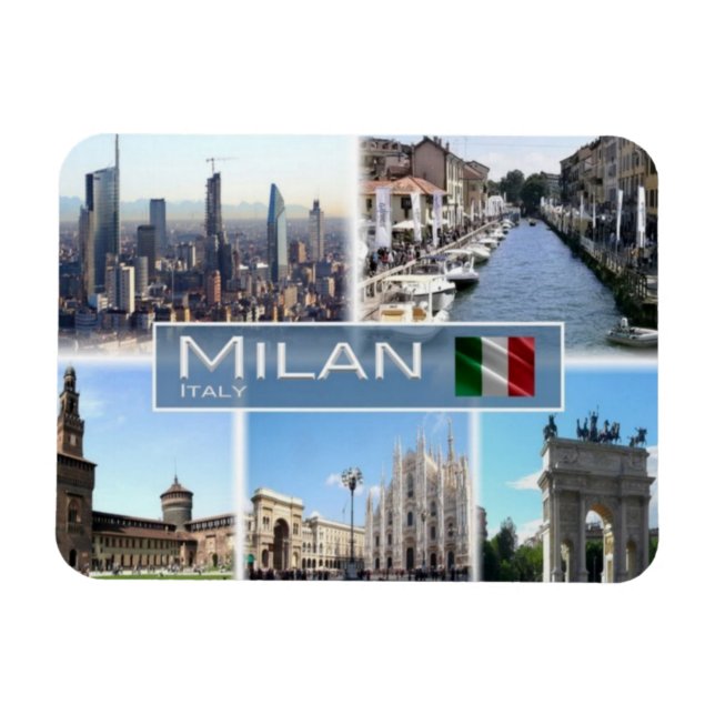Ímã IT Italy - Milan - (Horizontal)