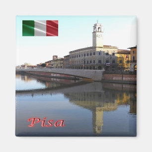 Imã IT Pisa O Palácio Praetoriano e a Torre Relógio