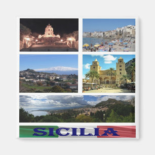 Imã IT - Sicília - Colagem Mosaica