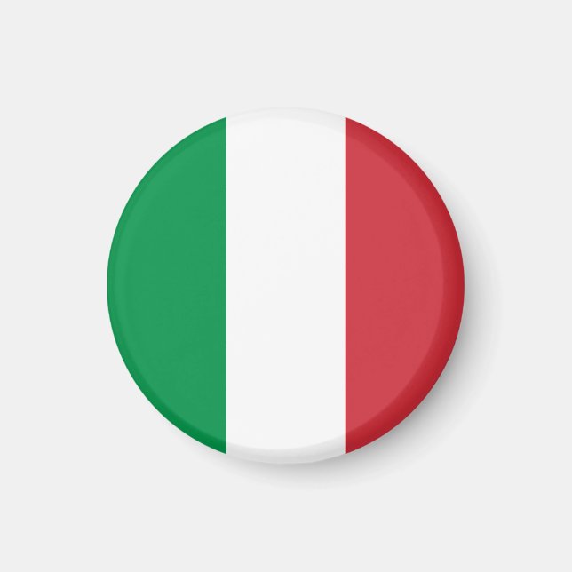 Imã Itália Bandeira Patriótico Italiano (Frente)