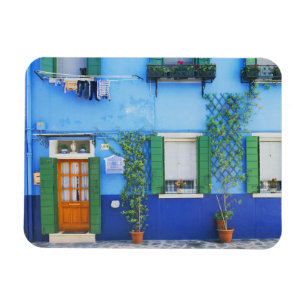 Ímã Itália, Burano. Uma casa colorida em Burano perto