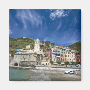 Imã Itália, Cinque Terre, Vernazza, Porto e Igreja 2