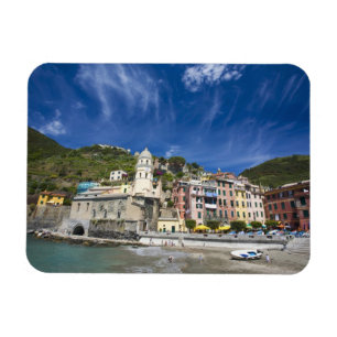Ímã Itália, Cinque Terre, Vernazza, Porto e Igreja 2