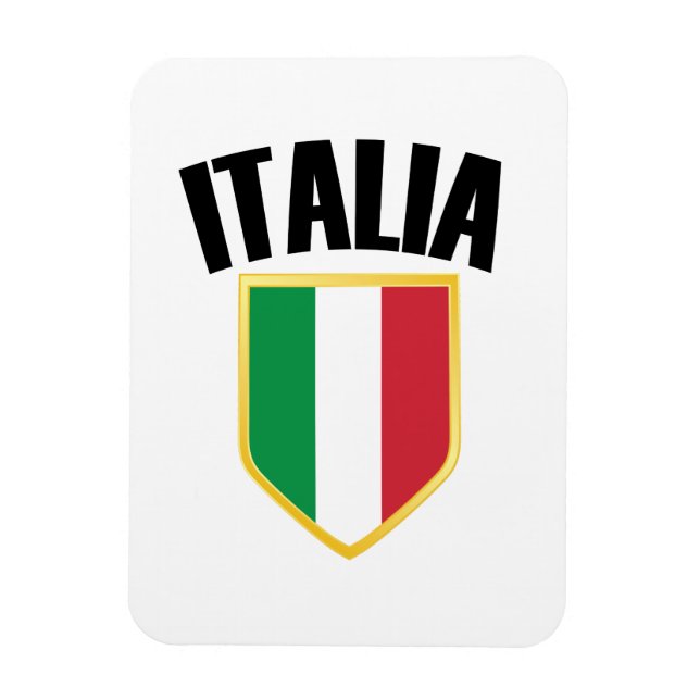 Ímã Italia Crest Itália Flag (Vertical)