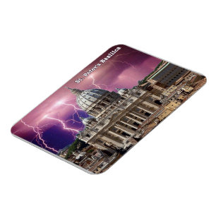 Ímã Itália - Lácio - Roma - Rua. Basilica de Peter -