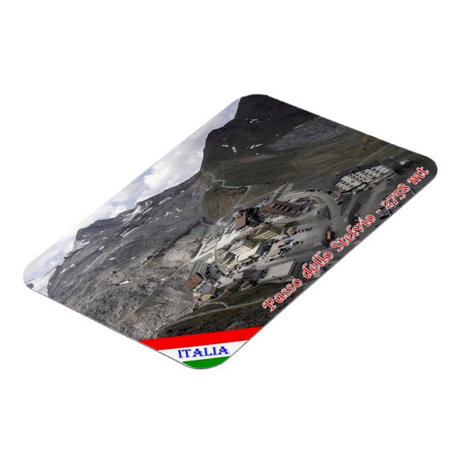 Ímã Itália - Lombardia - Stelvio Pass - (Left Side)