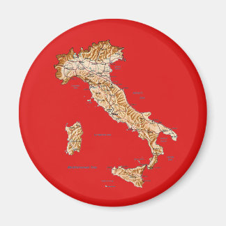 Imã Itália Map Magnet