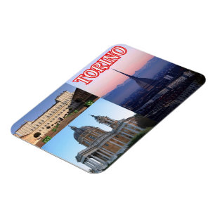 Ímã Itália - Piemonte - Torino - Mosaico -