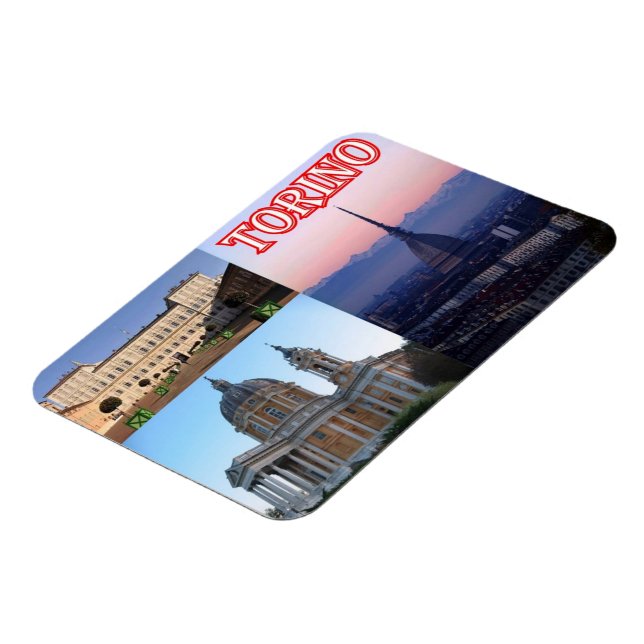 Ímã Itália - Piemonte - Torino - Mosaico - (Left Side)