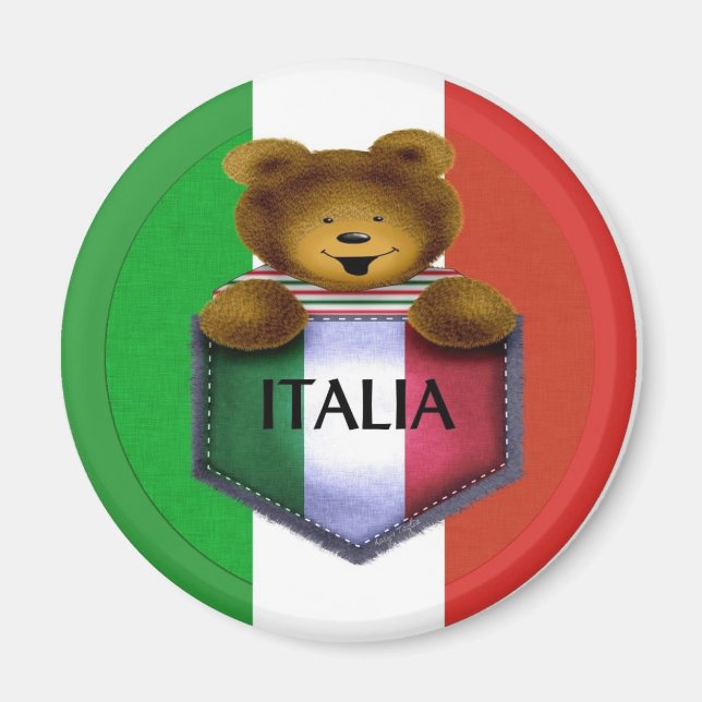 Imã Italia Pocket Bear (Frente)