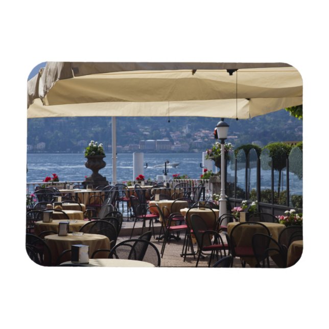 Ímã Itália, Província de Como, Bellagio. Café à beira  (Horizontal)