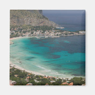 Imã Itália, Sicília, Mondello, Vista da praia