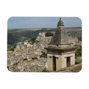 Ímã ITÁLIA, Sicília, RAGUSA IBLA: Vista da Cidade e Sa