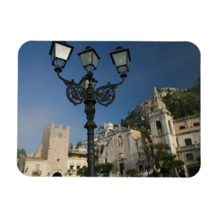 Ímã ITÁLIA, Sicília, TAORMINA: Piazza iX Aprile, San